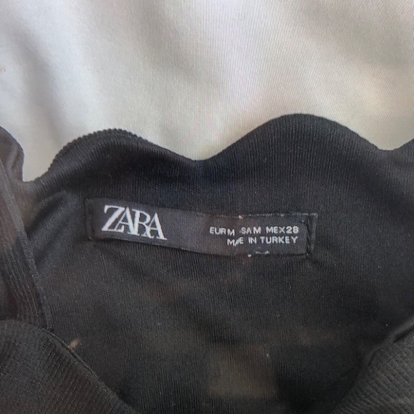 Black Crop Top with Tie Straps - Picture 2 of 3